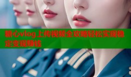 糖心vlog上传视频全攻略轻松实现稳定变现赚钱