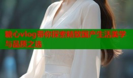 糖心vlog带你探索精致国产生活美学与品质之选