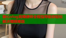 糖心vlog离婚律师全程指导助你轻松解决婚姻难题