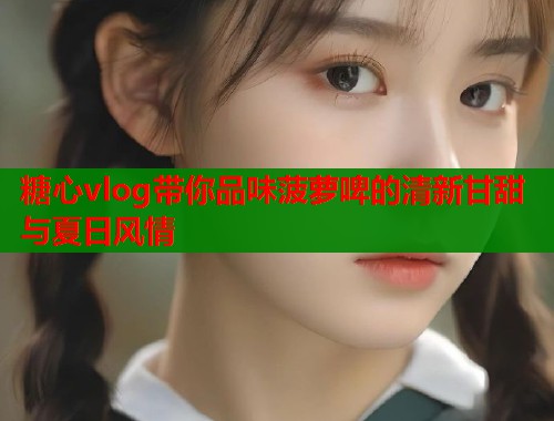 糖心vlog带你品味菠萝啤的清新甘甜与夏日风情