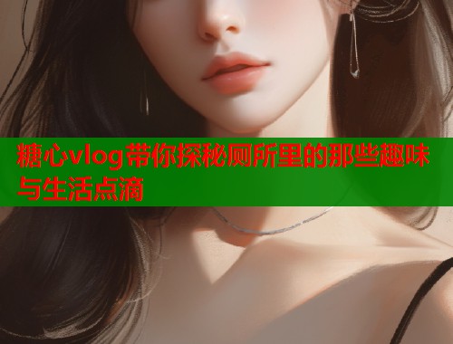 糖心vlog带你探秘厕所里的那些趣味与生活点滴